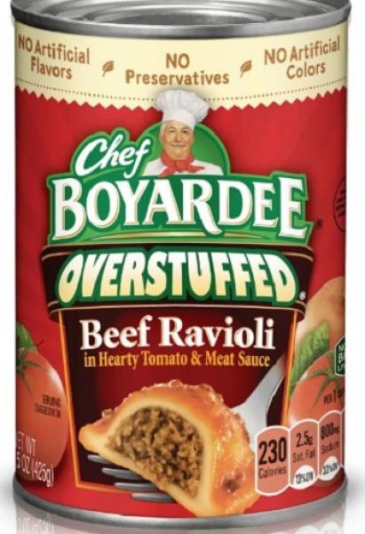 CHEF BOYARDEE Overstuffed 'Beef Ravioli' Pasta in Pasta Sauce 425 gr